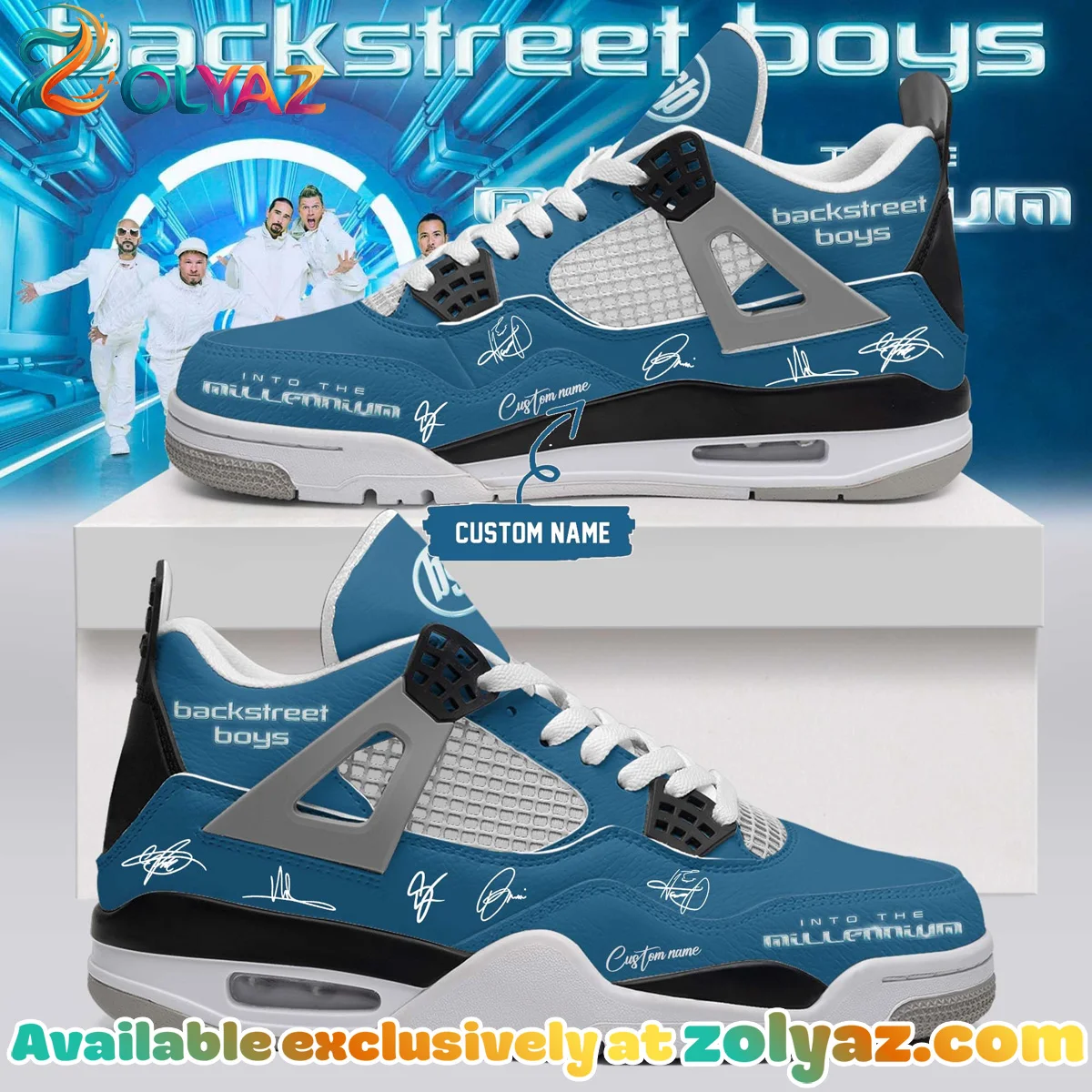 Backstreet Boys Into The Millennium Signature Custom Air Force 1 & Jordan 1 Shoes - Series 3