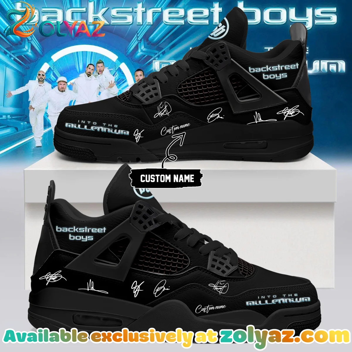 Backstreet Boys Into The Millennium Signature Custom Air Force 1 & Jordan 1 Shoes (Release 5)