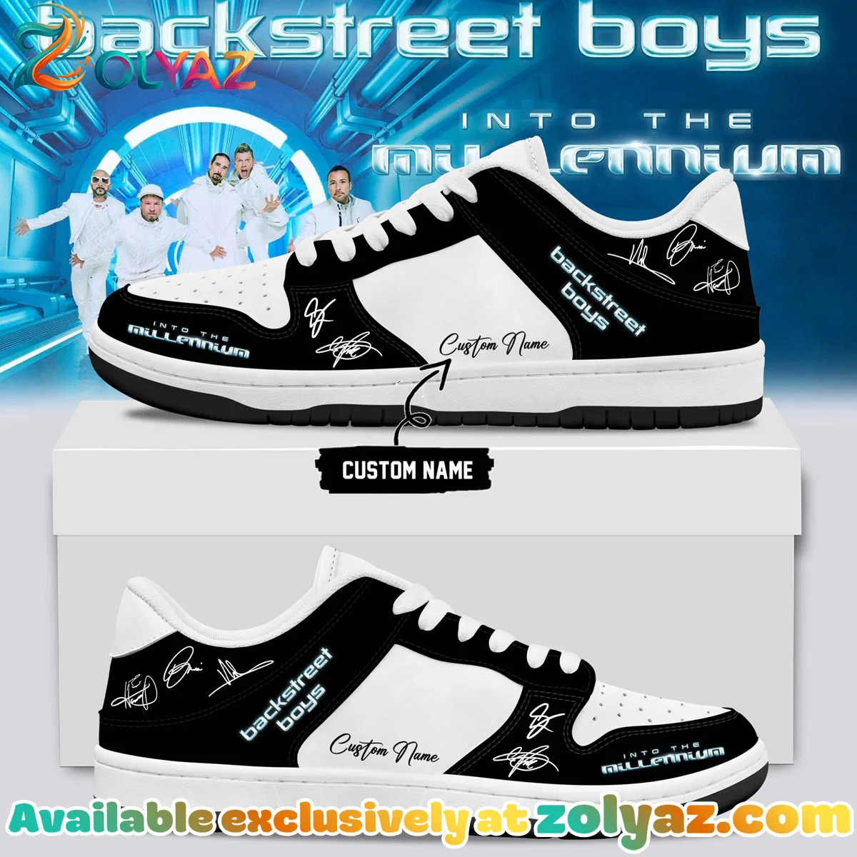 Backstreet Boys Into The Millennium Signature Custom Air Force 1 & Jordan 1 Shoes - Variant 8