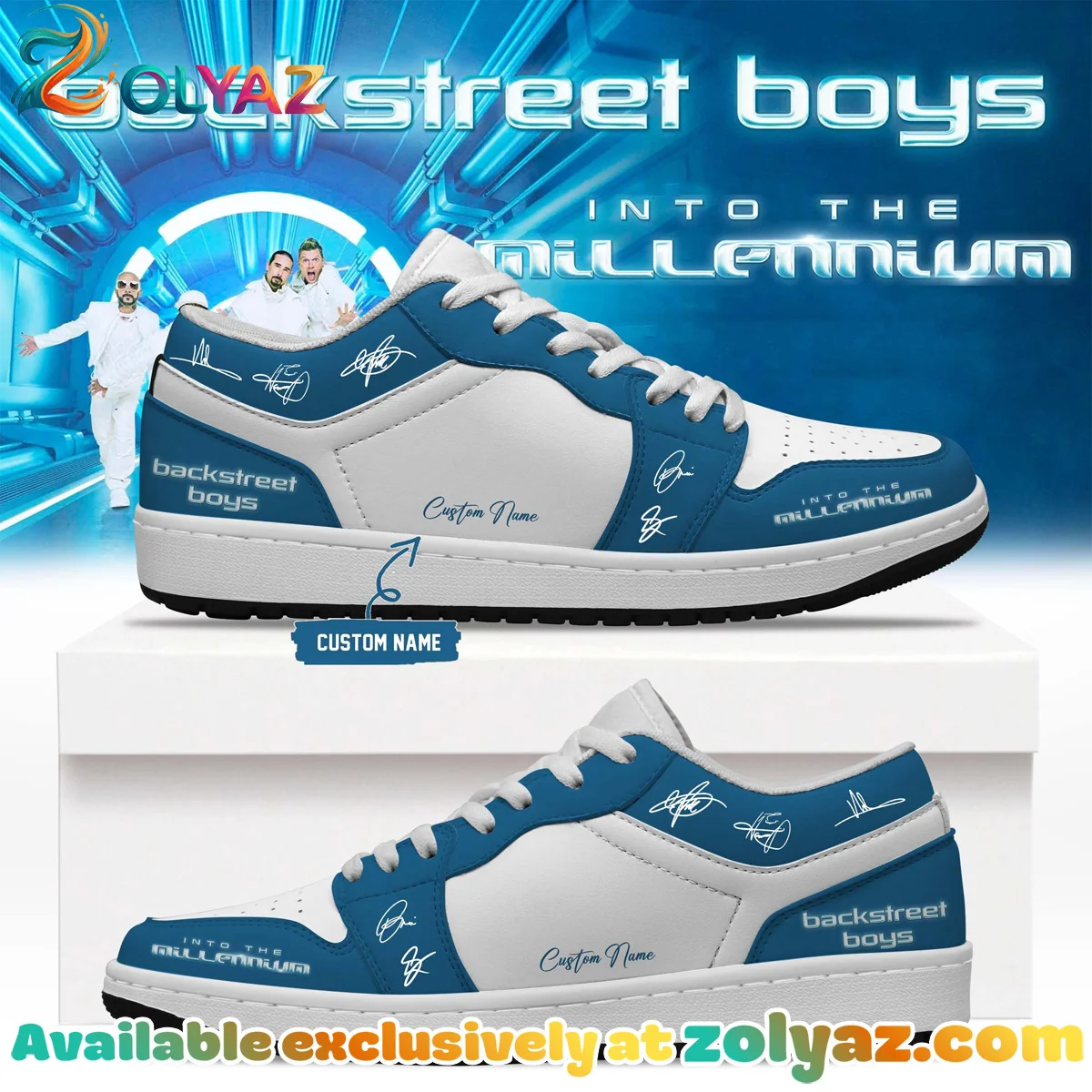 Backstreet Boys Into The Millennium Signature Custom Air Force 1 & Jordan 1 Shoes (Style 9)