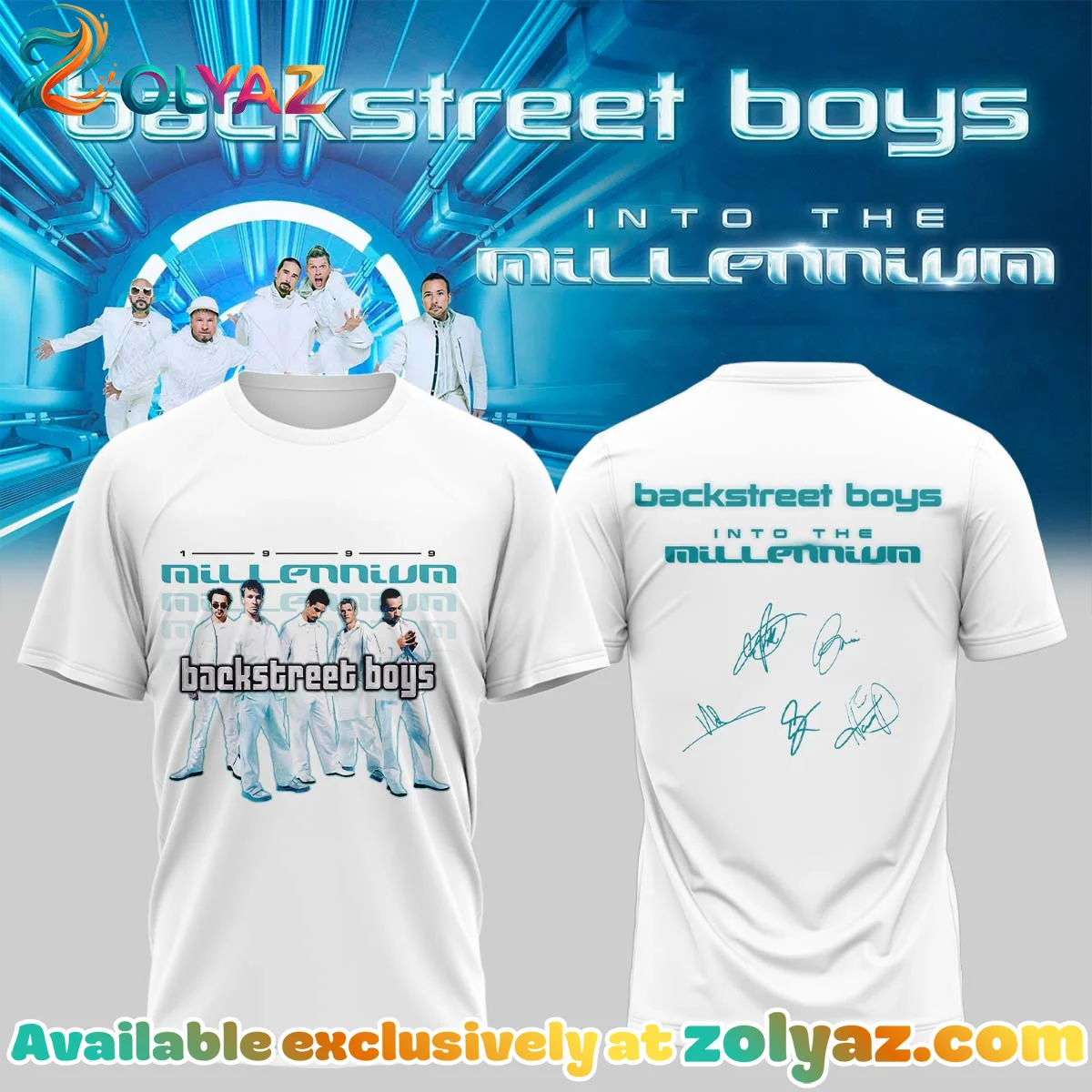 Backstreet Boys Into The Millennium Signature T-Shirt & Hoodie (Release 14)