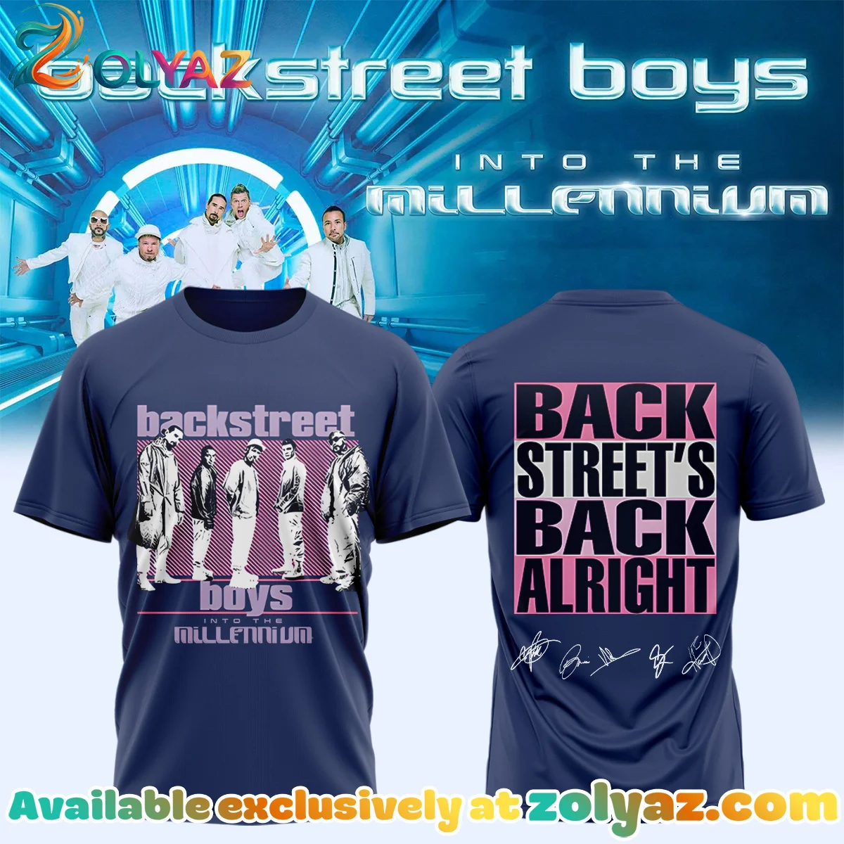 Backstreet Boys Into The Millennium Signature Shirt & Hoodie (Design 18)