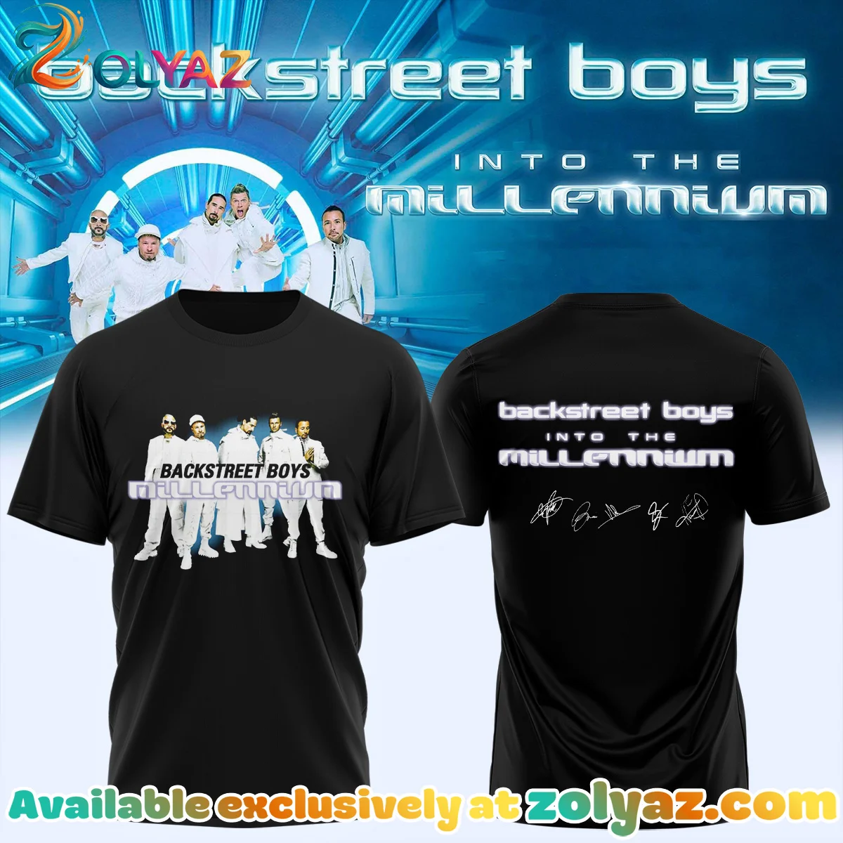 Backstreet Boys Into The Millennium Signature T-Shirt & Hoodie (Design 19)
