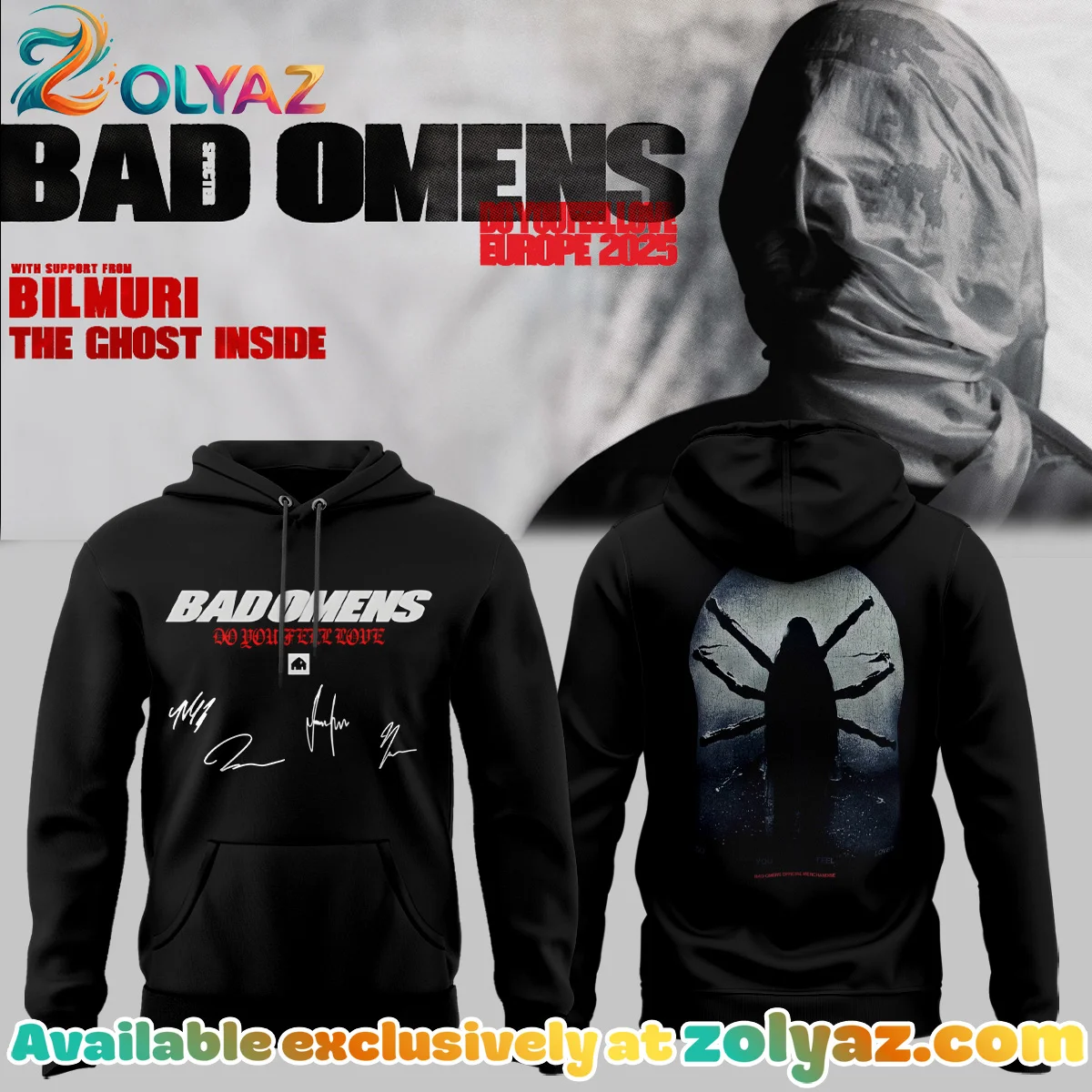 Bad Omens Do You Feel Love Tour Shirt & Hoodie - Part 1