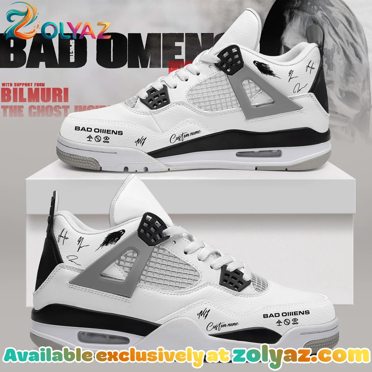 Bad Omens Do You Feel Love Tour Custom Air Force 1 & Jordan 1 Shoes [Drop 4]