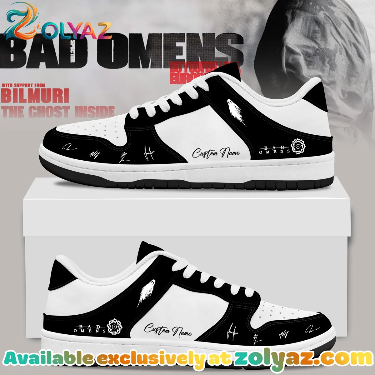Bad Omens Do You Feel Love Tour Custom Air Force 1 & Jordan 1 Shoes - Series 16