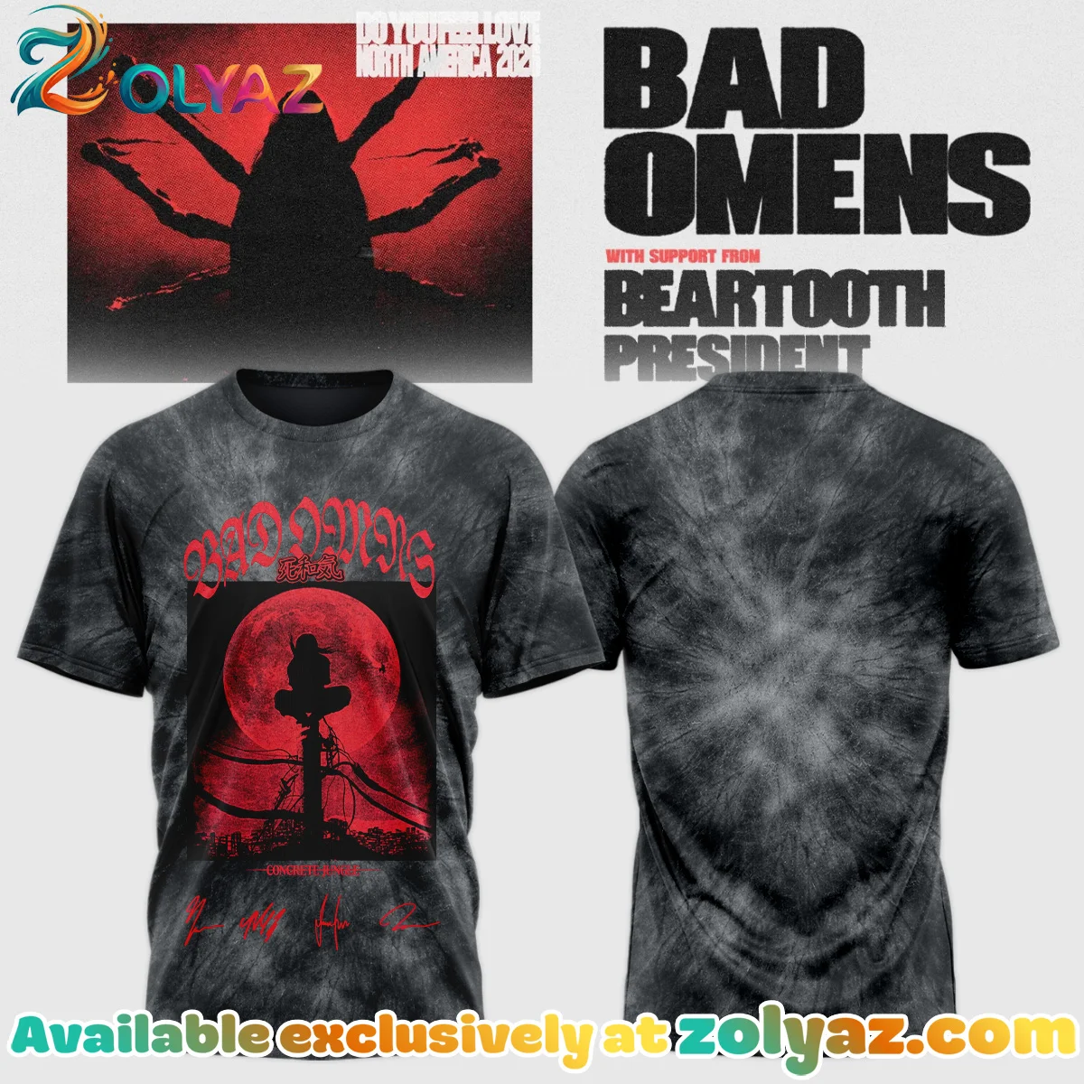 Bad Omens Do You Feel Love Tour Shirt & Hoodie (Release 19)