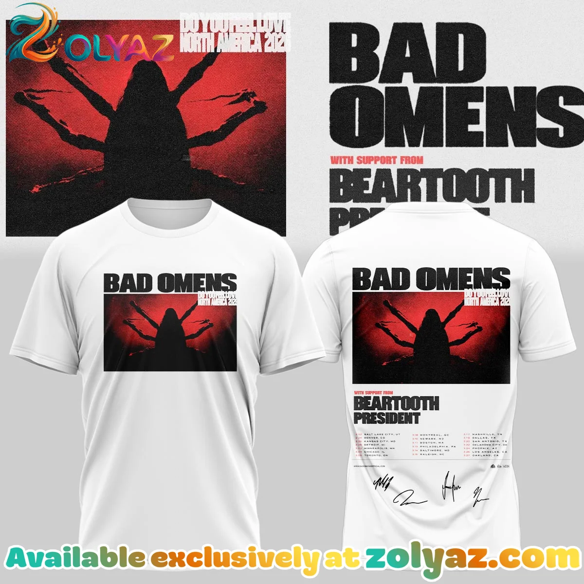 Bad Omens Do You Feel Love Tour T-Shirt & Hoodie - Part 28