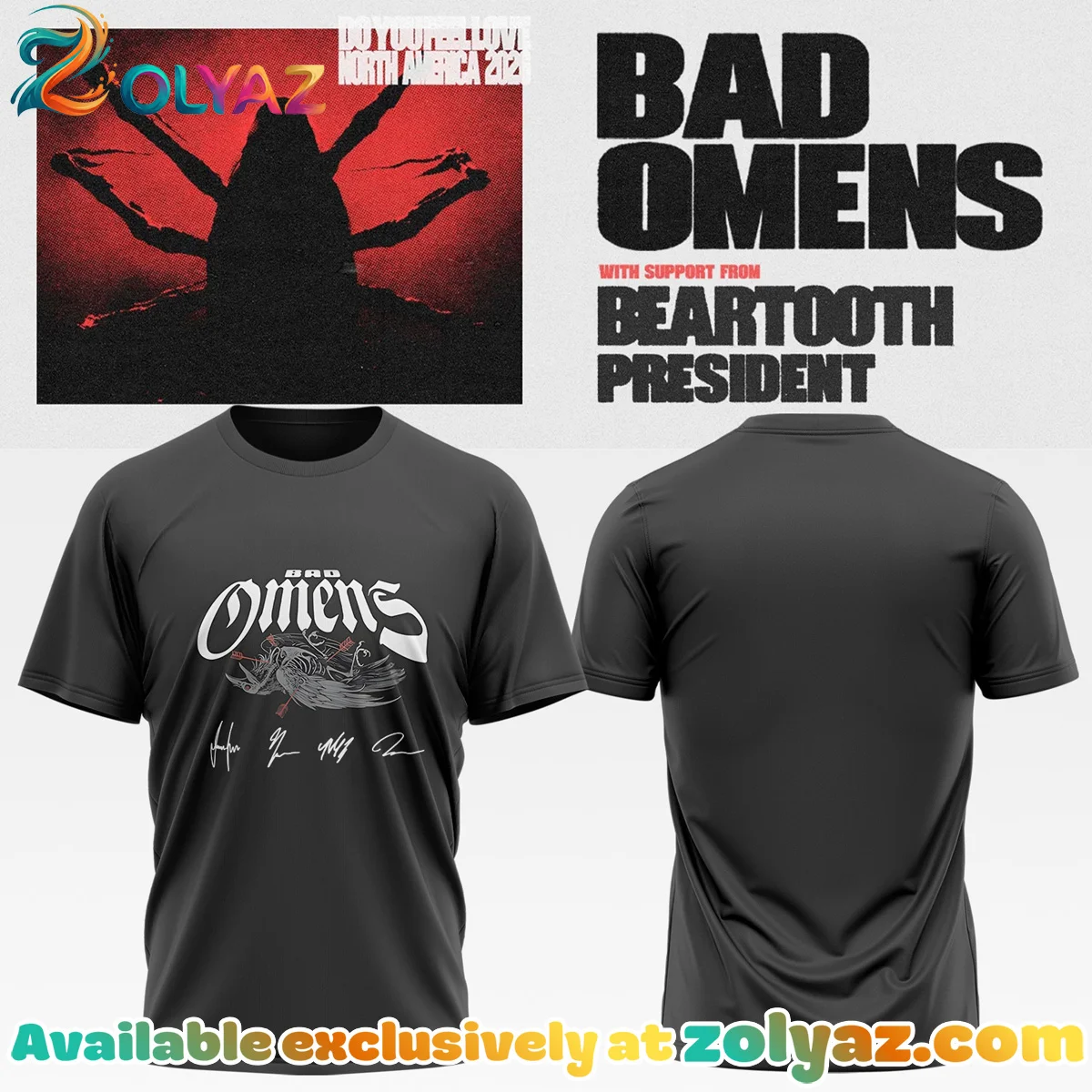 Bad Omens Do You Feel Love Tour T-Shirt & Hoodie [Drop 13]