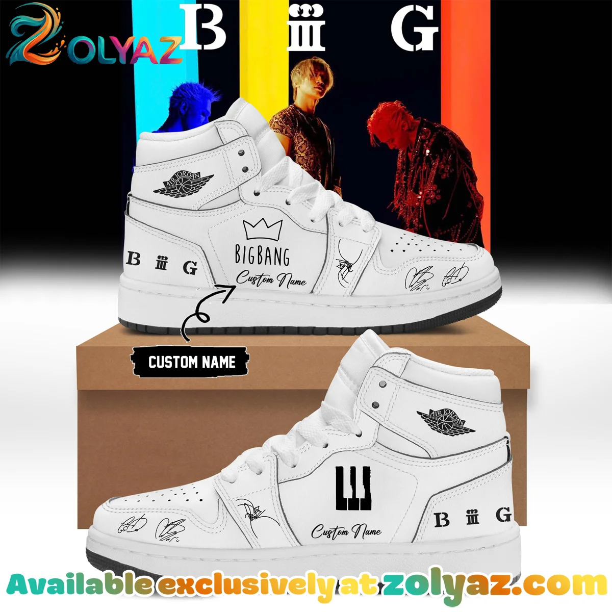BB WORLD TOUR XX COSMOS Custom Air Force 1 & Jordan 1 Shoes - Variant 13