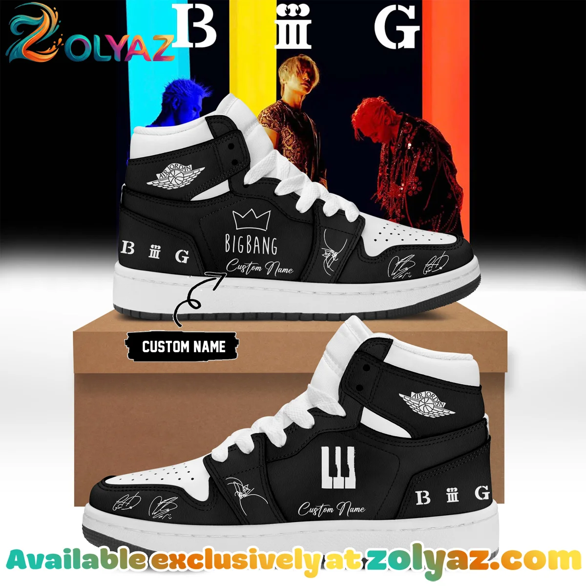 BB WORLD TOUR XX COSMOS Custom Air Force 1 & Jordan 1 Shoes (Design 5)