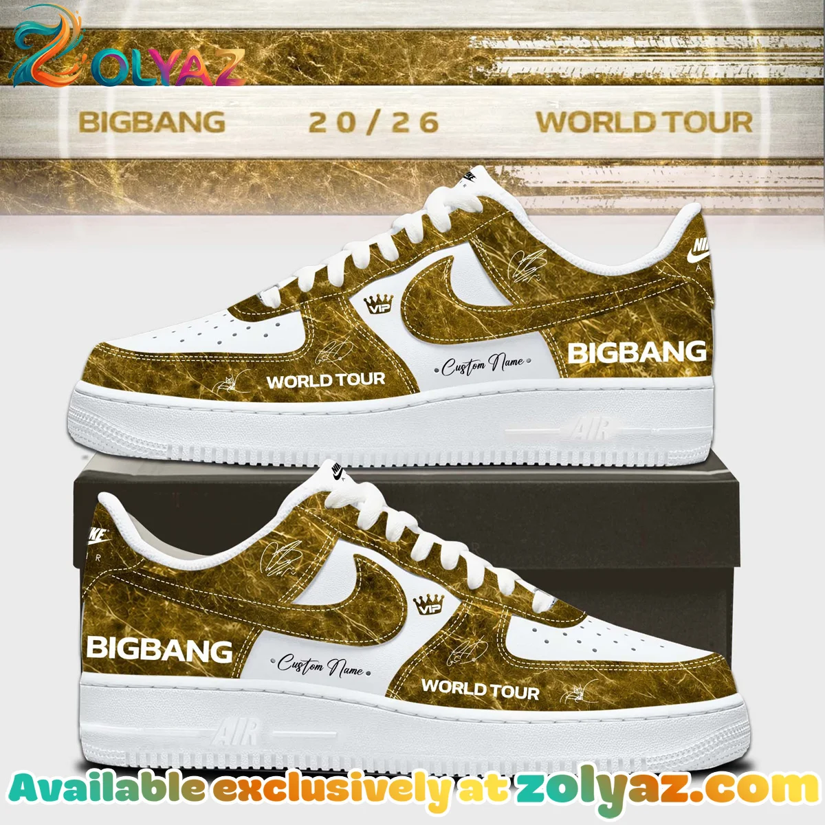 Big Bang Custom Air Force 1 & Jordan 1 Shoes [Batch 4]