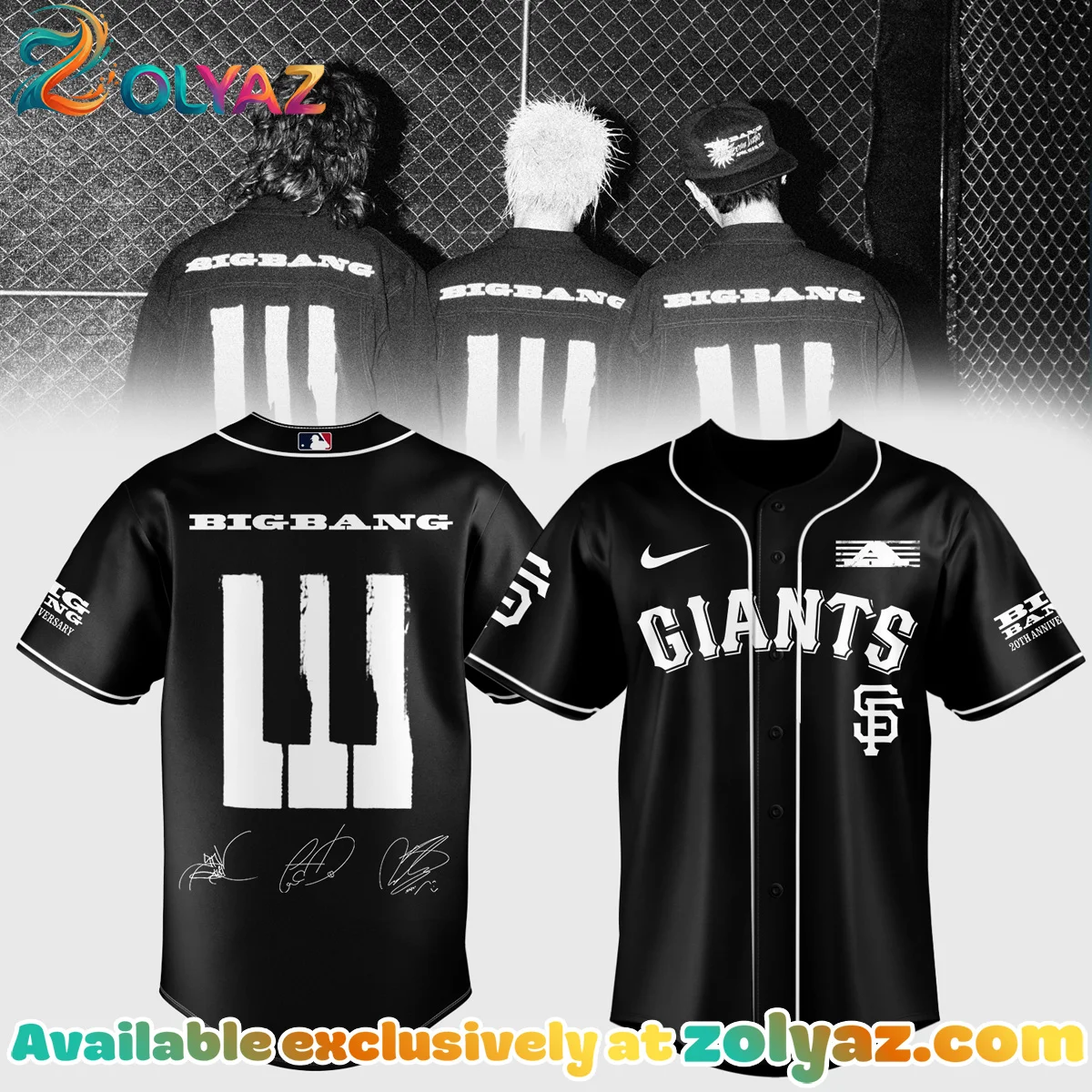 Big Bang x MLB Jersey Big Bang x MLB Jersey