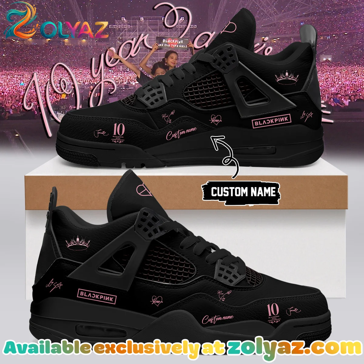 BLACKPINK Signature Custom Air Force 1 & Jordan 1 Shoes [Drop 5]