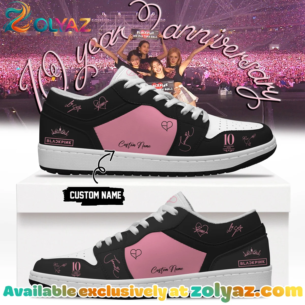 BLACKPINK Signature Custom Air Force 1 & Jordan 1 Shoes - Variant 6
