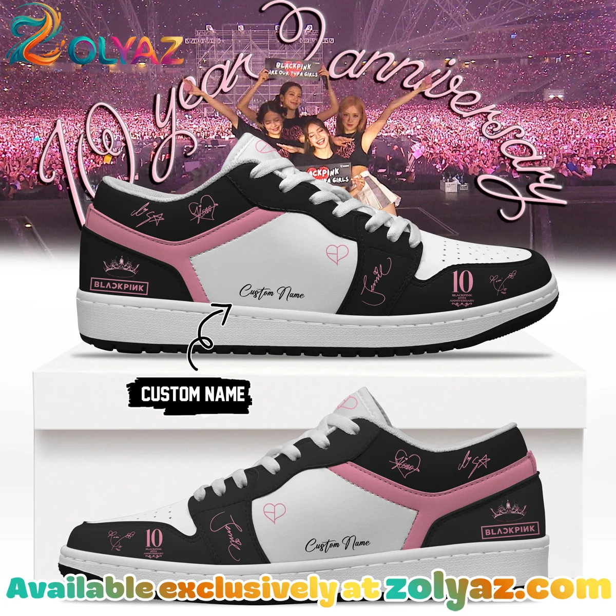 BLACKPINK Signature Custom Air Force 1 & Jordan 1 Shoes [Drop 8]