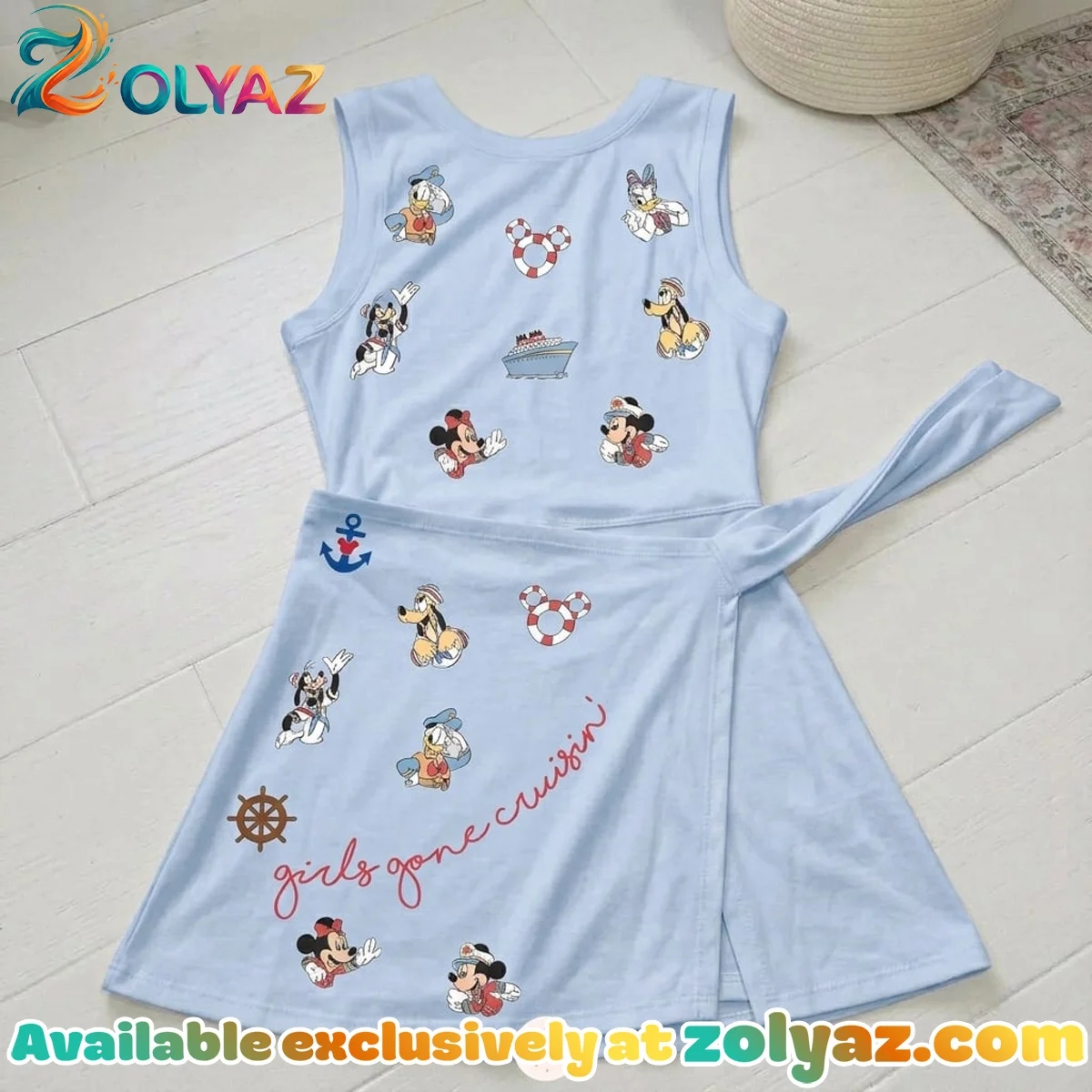 Classic Disney Characters Athletic Dress - Tennis Dress Skirt, Disney Park Vacation Outfit, Disney Characters Skort Dress