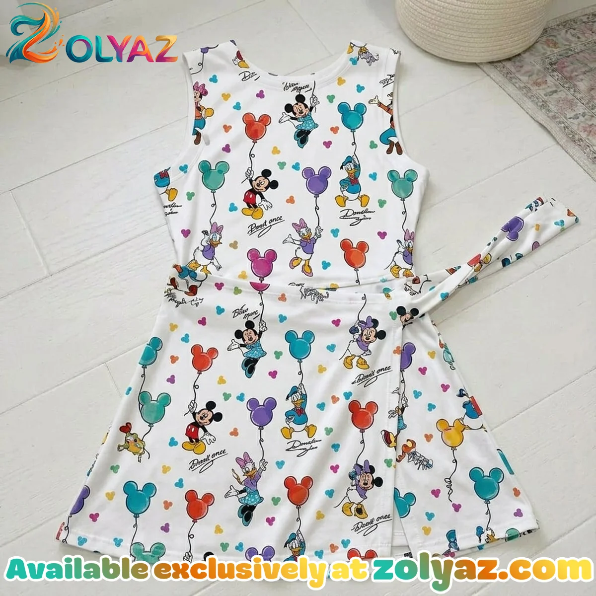 Classic Disney Characters Athletic Dress - Tennis Dress Skirt, Disney Park Vacation Outfit, Disney Characters Skort Dress