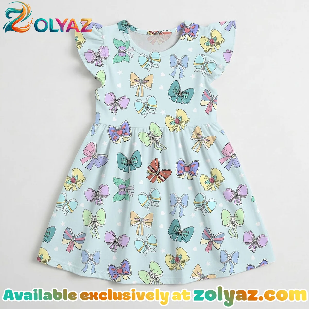 Colorful Bow Skater Dress Colorful Bow Skater Dress