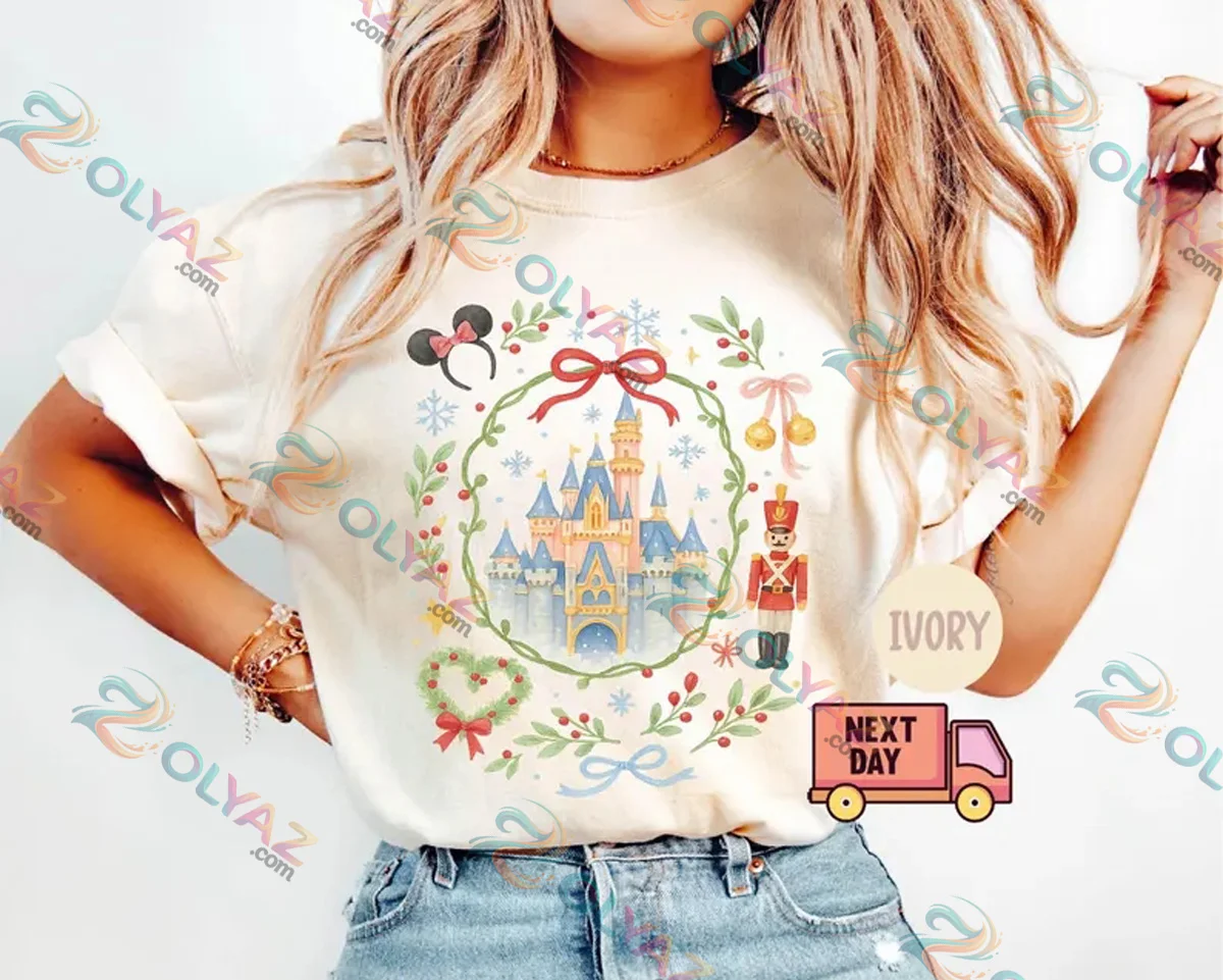 Coquette Bow, Disney Castle, Mickey, Nutcracker T-Shirt & Hoodie