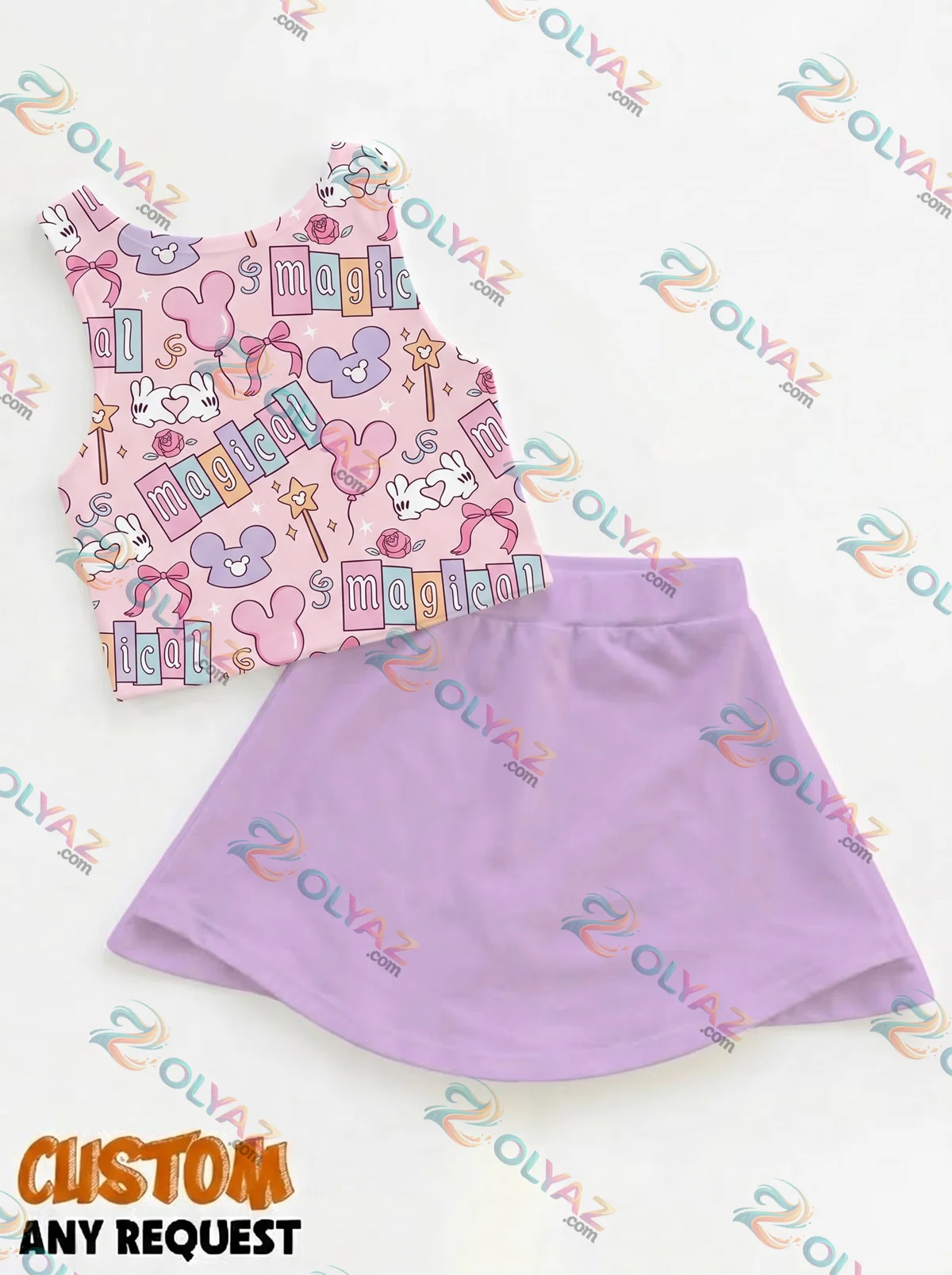Coquette Disney, Mickey Ears Bow Dress Set