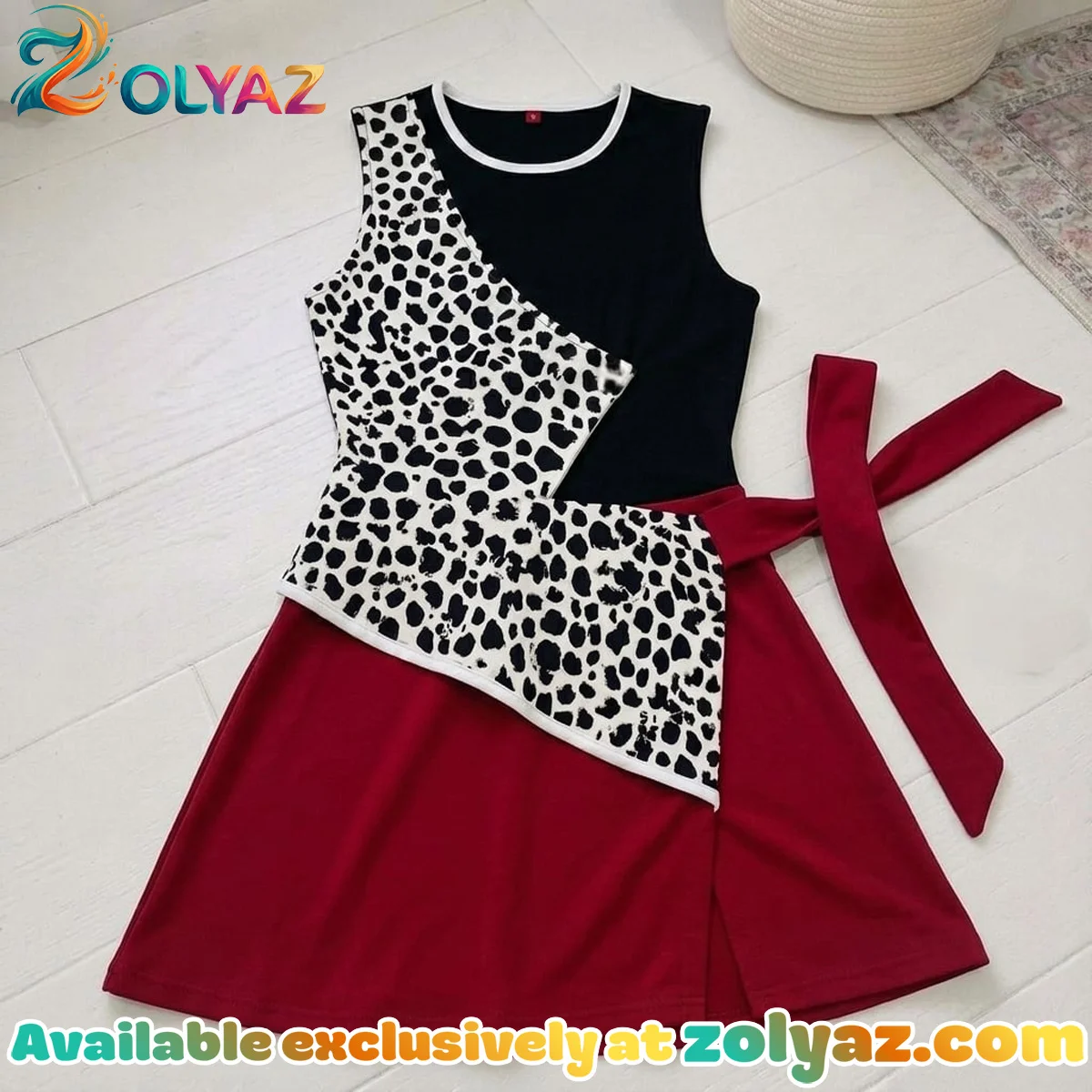 Cruella Athletic Dress - Tennis Dress Skirt, Disney Villains Park Vacation Outfit, Cruella Skort Dress