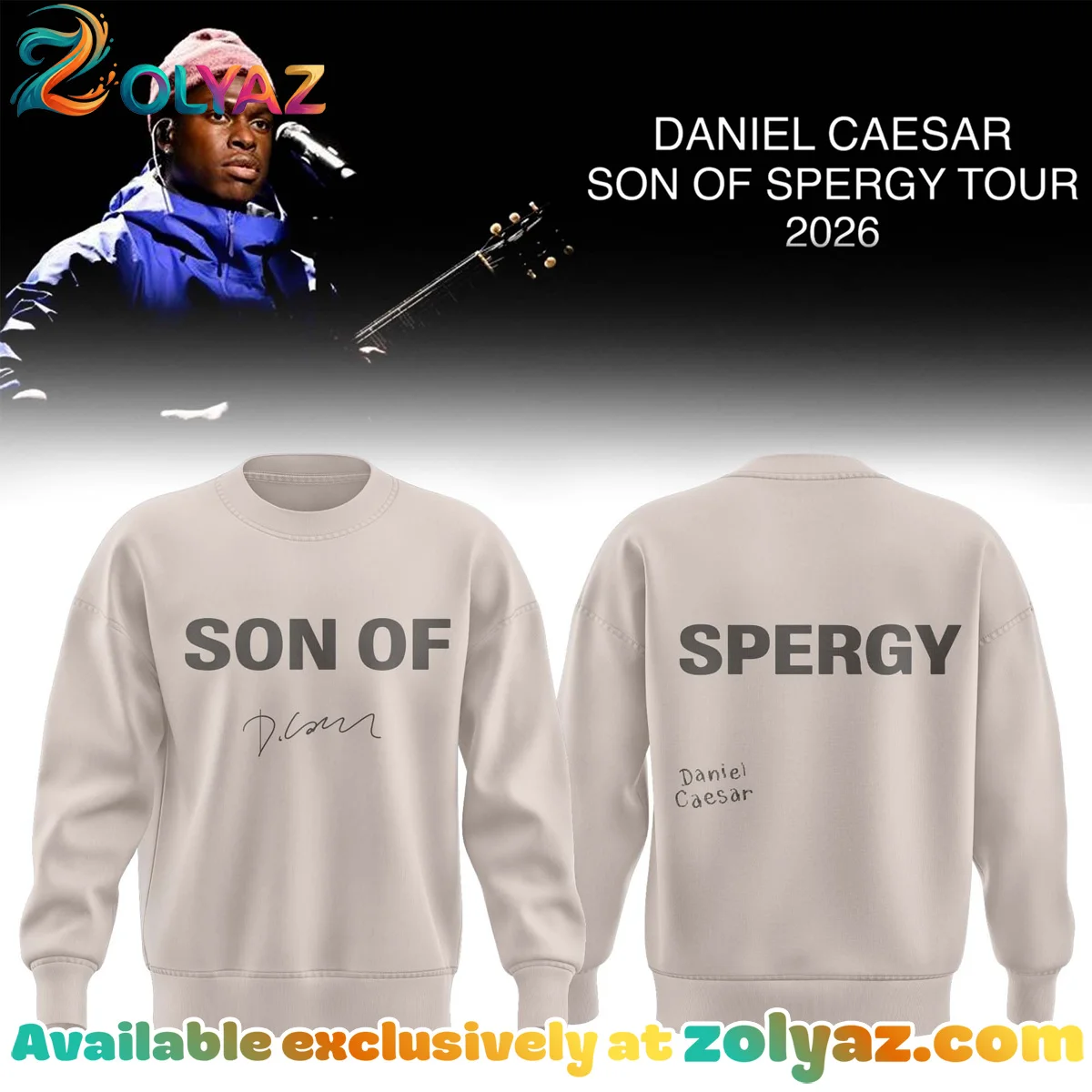Daniel Caesar Son of Spergy Tour T-Shirt & Hoodie - Part 16