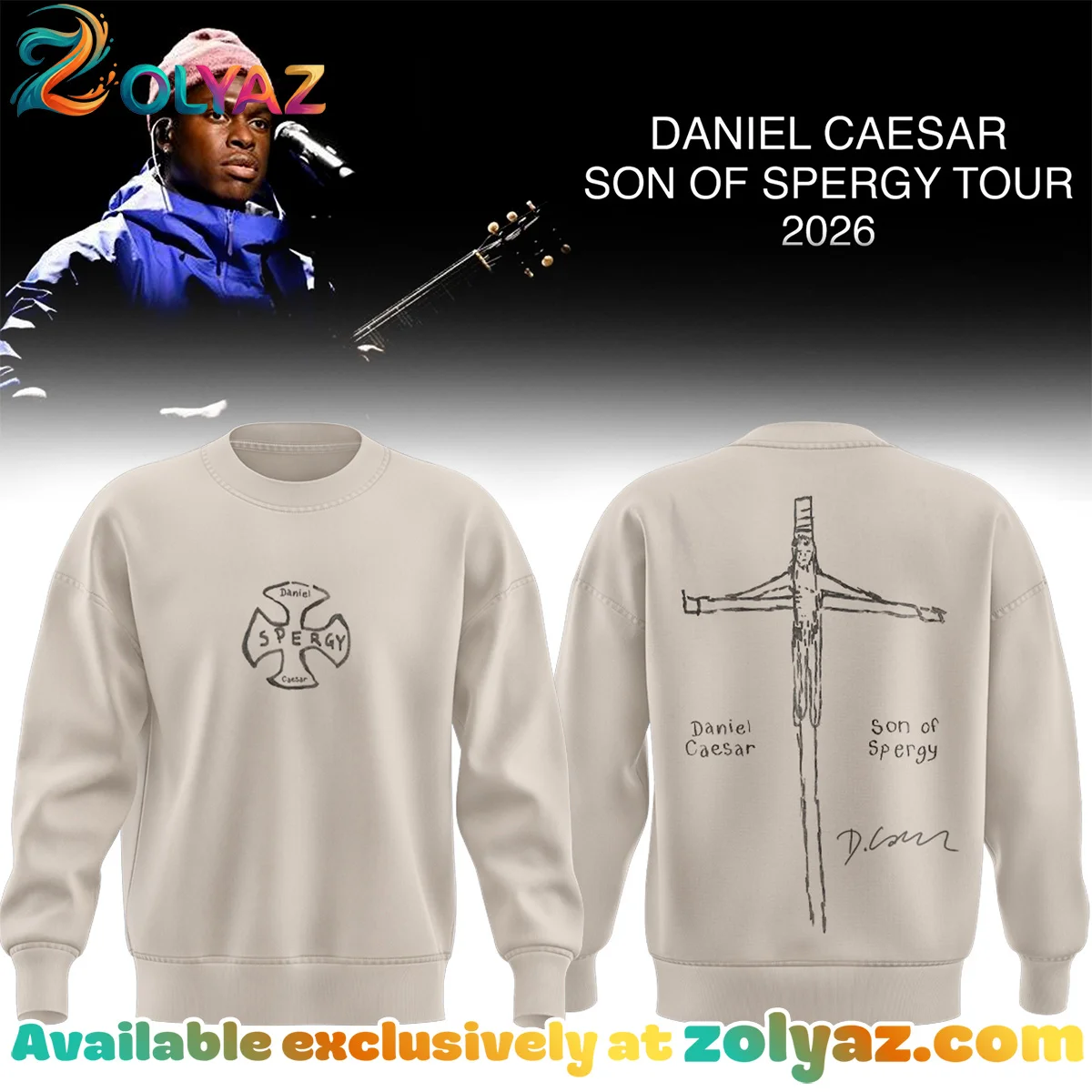 Daniel Caesar Son of Spergy Tour T-Shirt & Hoodie [Drop 13]