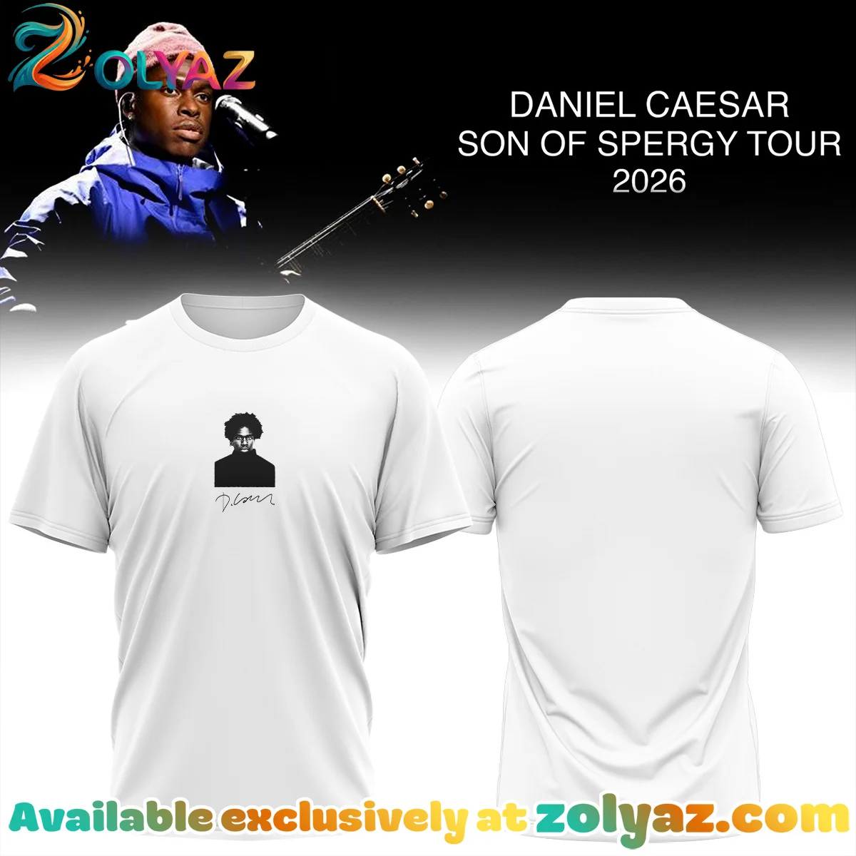 Daniel Caesar Son of Spergy Tour T-Shirt & Hoodie (Release 3)