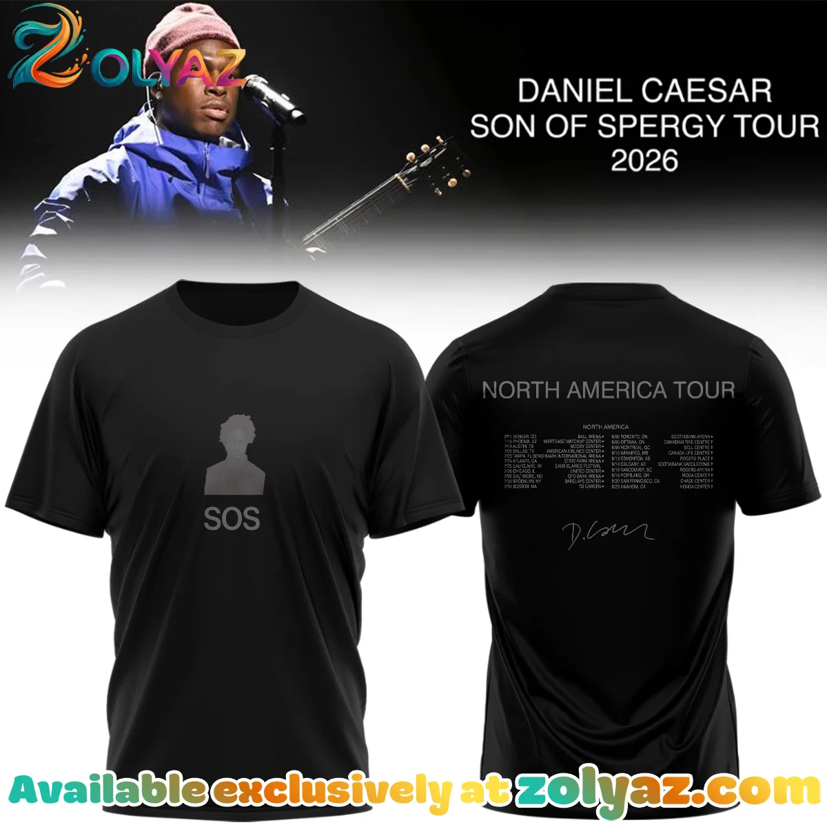 Daniel Caesar Son of Spergy Tour T-Shirt & Hoodie [Drop 21]