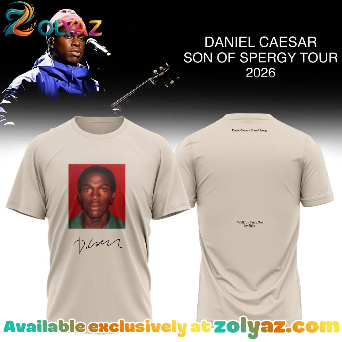 Daniel Caesar Son of Spergy Tour Shirt & Hoodie (Release 17)