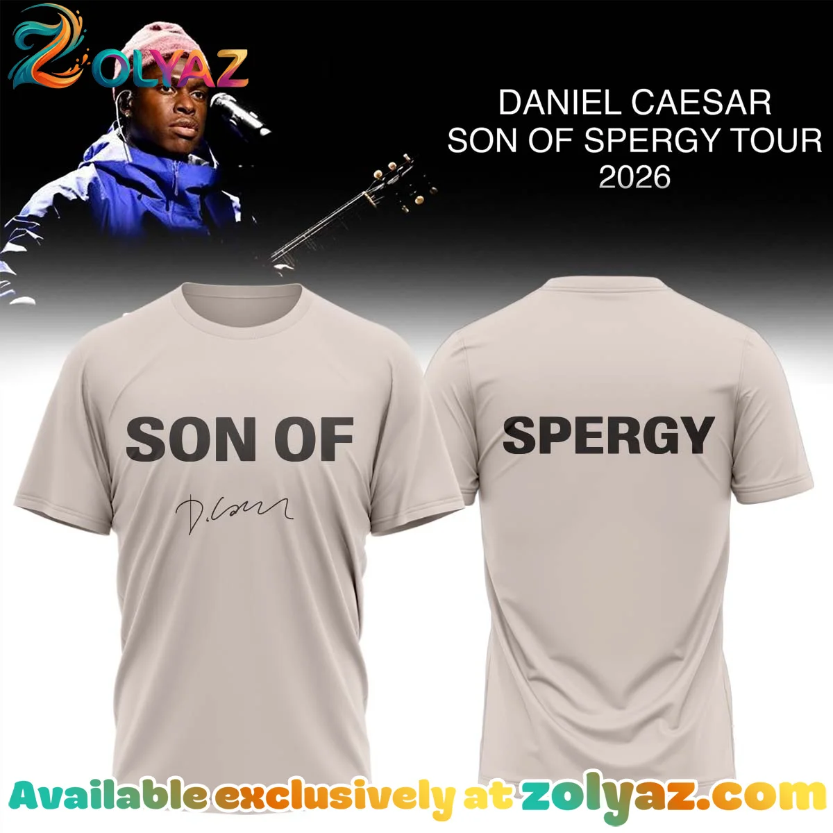 Daniel Caesar Son of Spergy Tour Shirt & Hoodie [Batch 20]