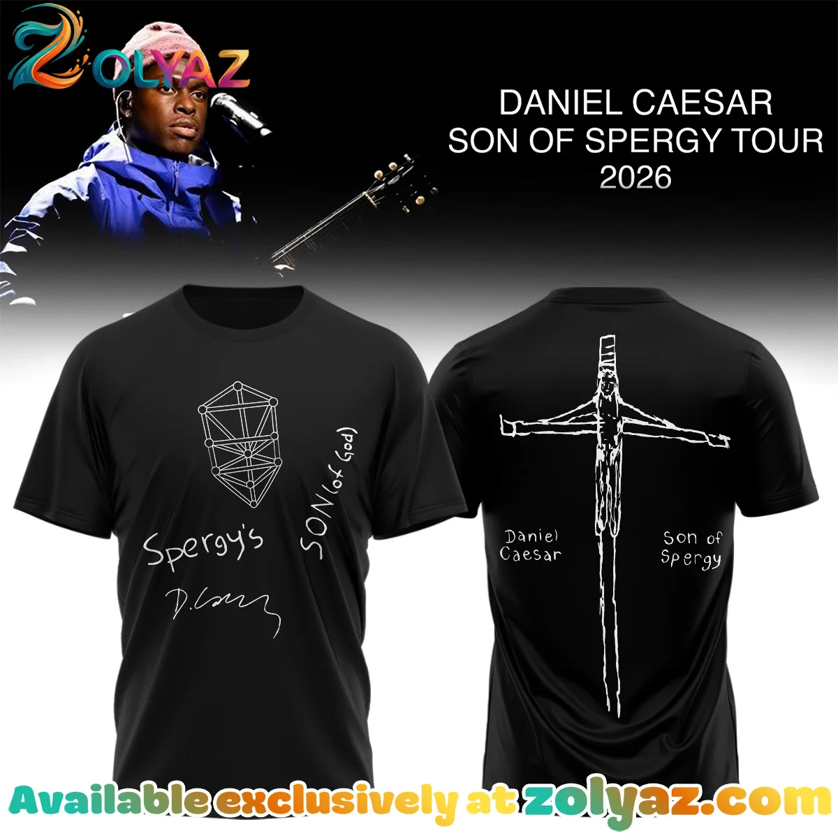 Daniel Caesar Son of Spergy Tour T-Shirt & Hoodie - Series 18
