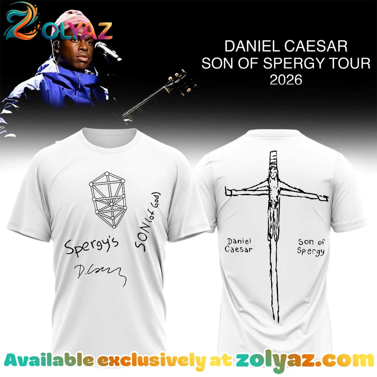 Daniel Caesar Son of Spergy Tour Shirt & Hoodie [Batch 2]