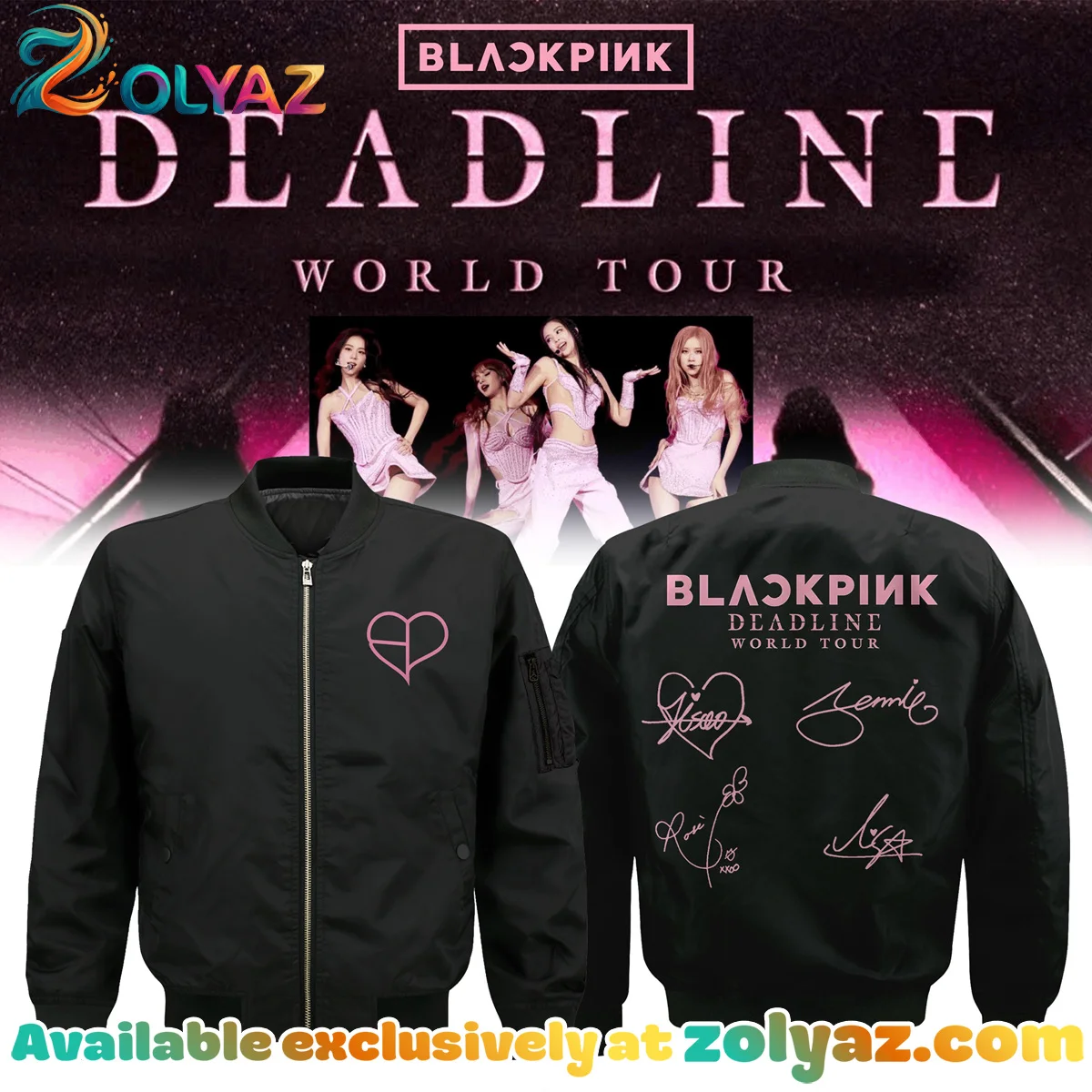 Deadline World Tour Signature Bomber Jacket (Style 10)