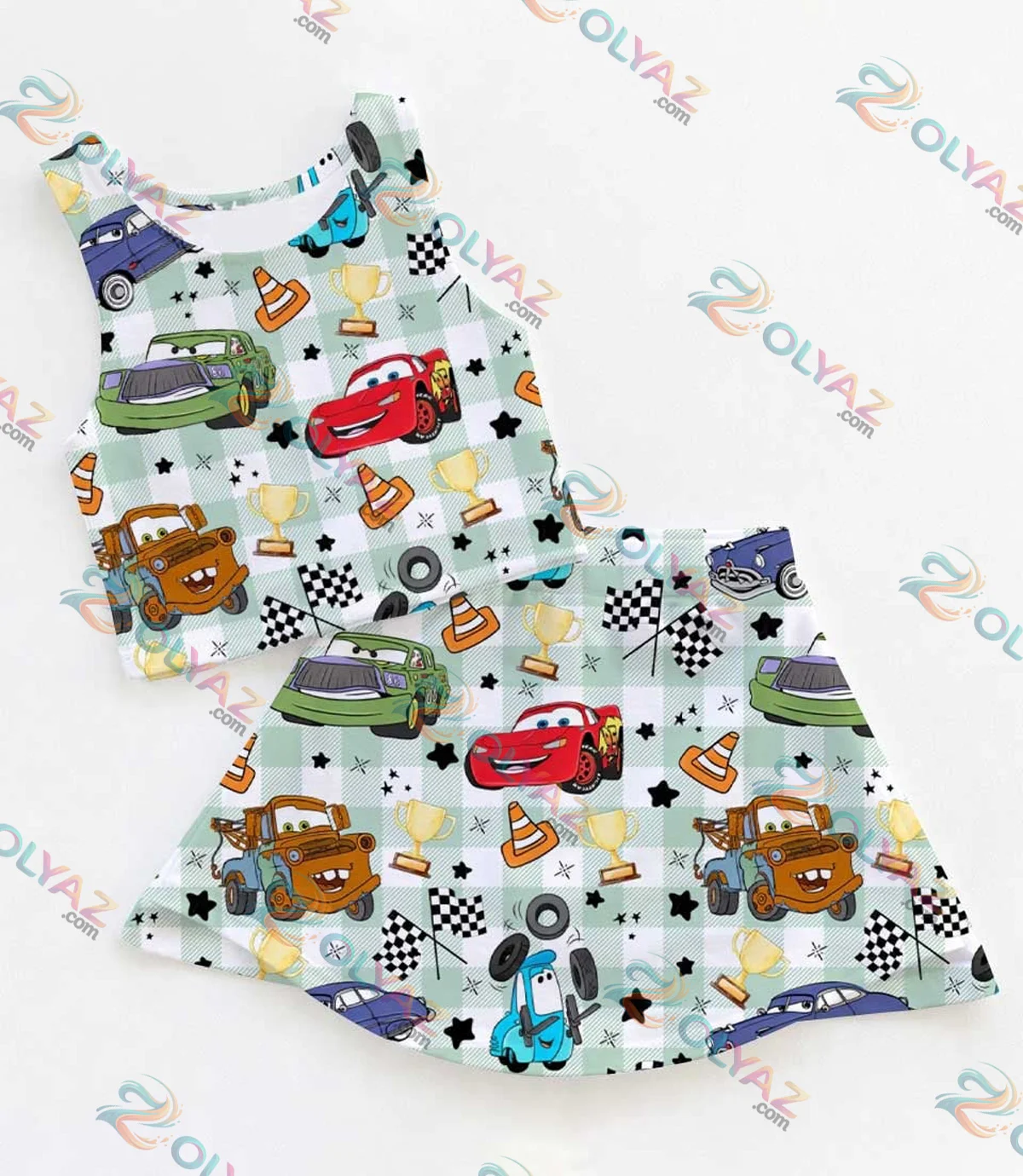 Disney Cars, Coquette Bows, Lightning McQueen Activewear Set