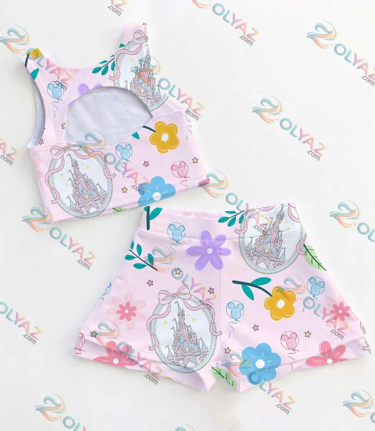 Disney Castle, Coquette Bow Dress Set Disney Castle, Coquette Bow Dress Set