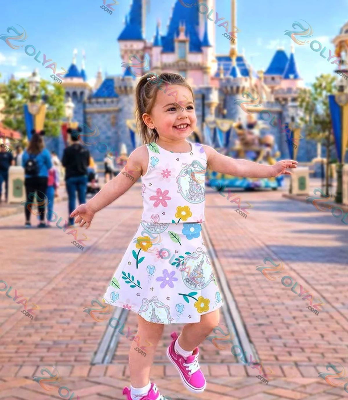 Disney Castle, Coquette Bow Dress Set Disney Castle, Coquette Bow Dress Set