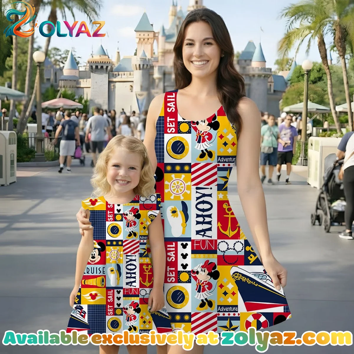 Mickey Minnie Stitch Skater Dress Mickey Minnie Stitch Skater Dress