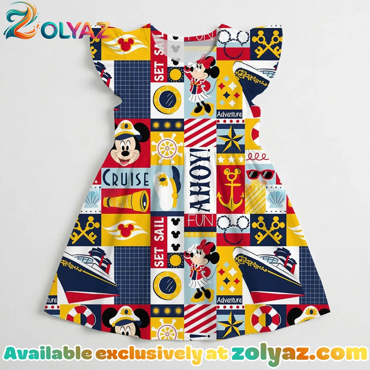 Mickey Minnie Stitch Skater Dress Mickey Minnie Stitch Skater Dress