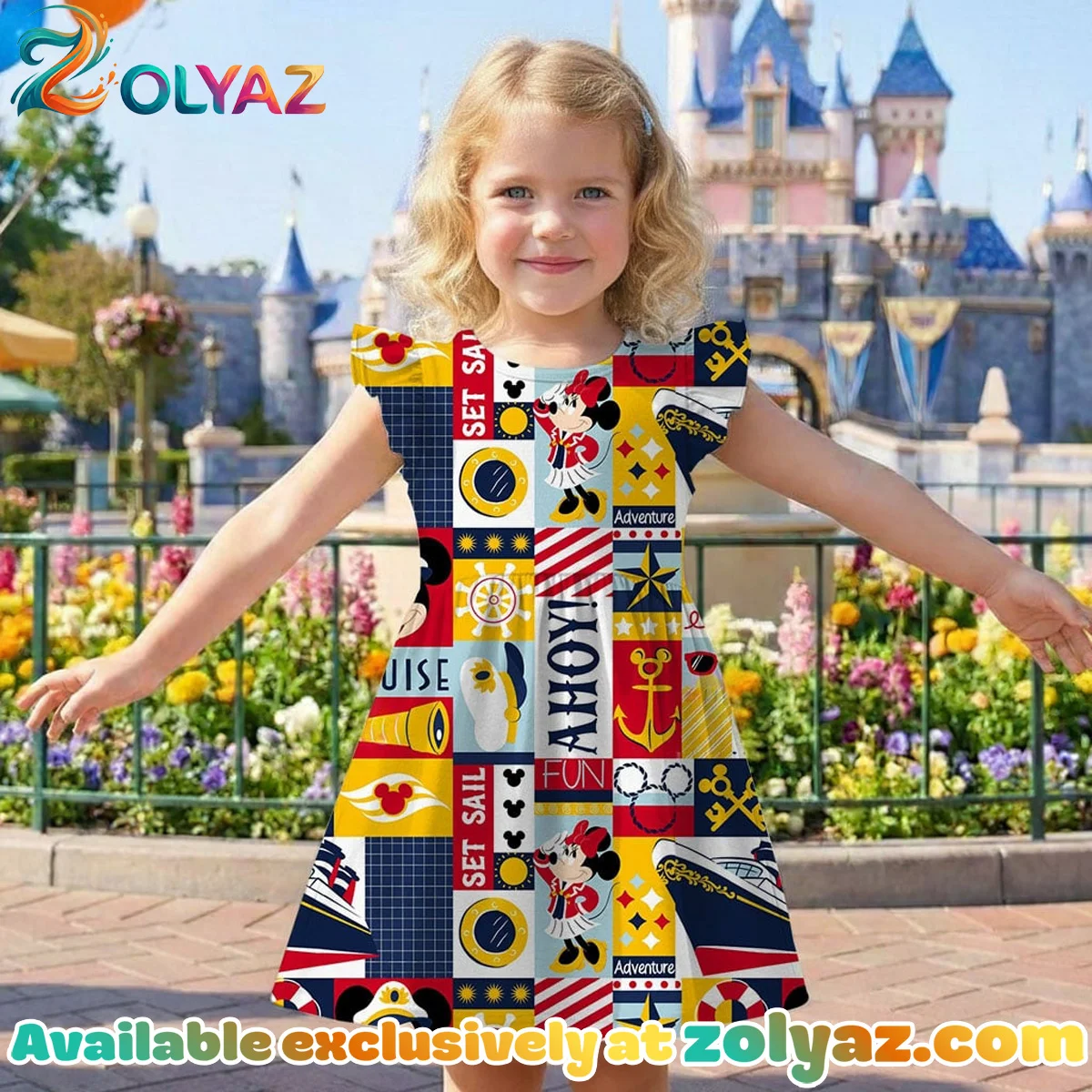 Mickey Minnie Stitch Skater Dress Mickey Minnie Stitch Skater Dress