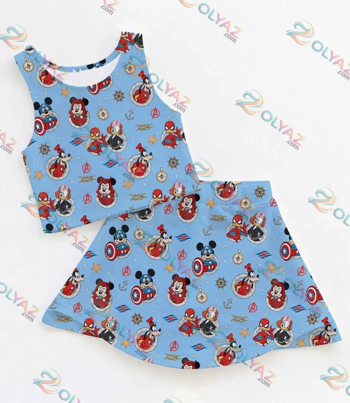 Disney Cruise Mickey Minnie Dress Set (Style 2)