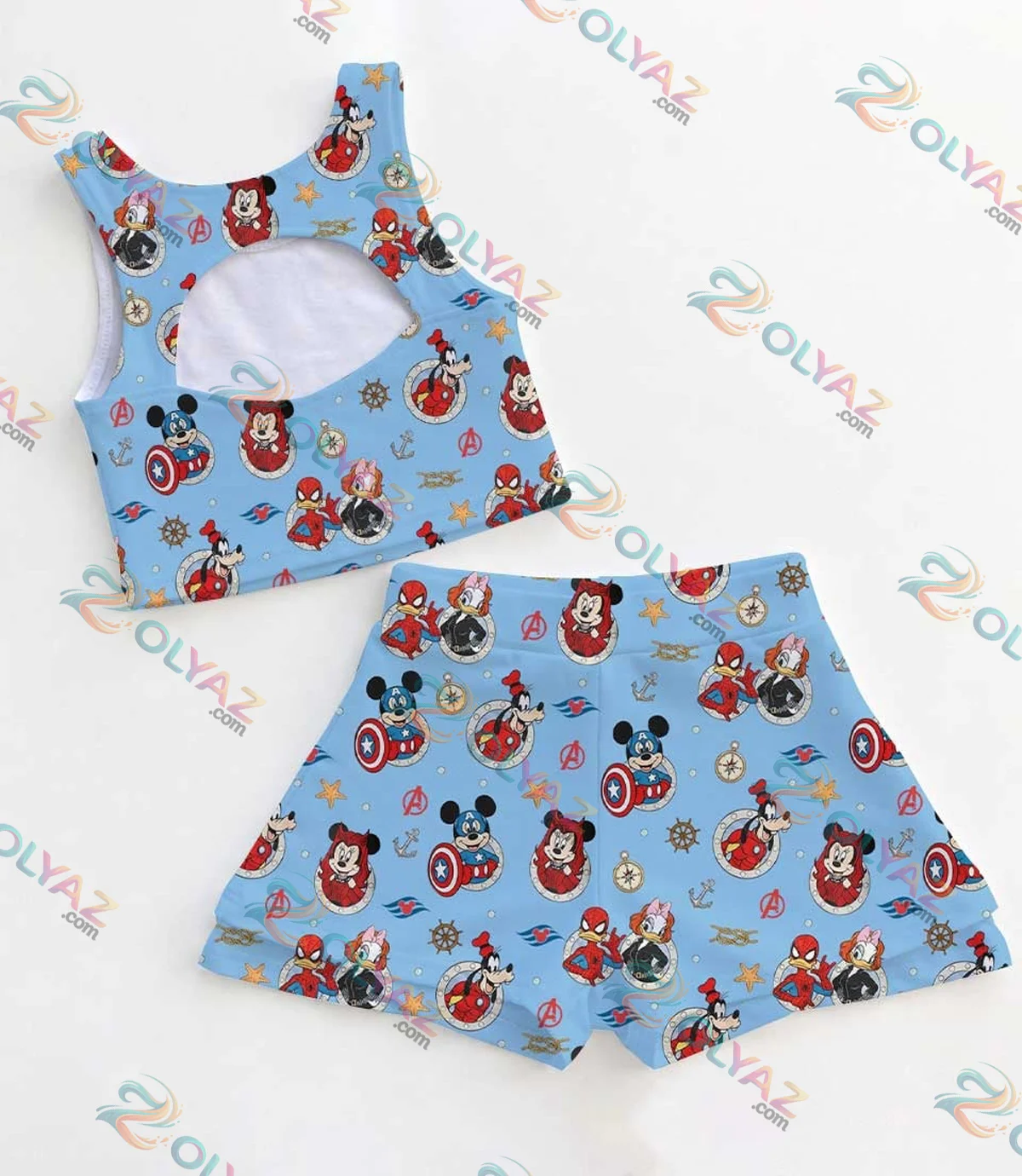 Disney Cruise Mickey Minnie Dress Set (Style 2) Disney Cruise Mickey Minnie Dress Set (Style 2)