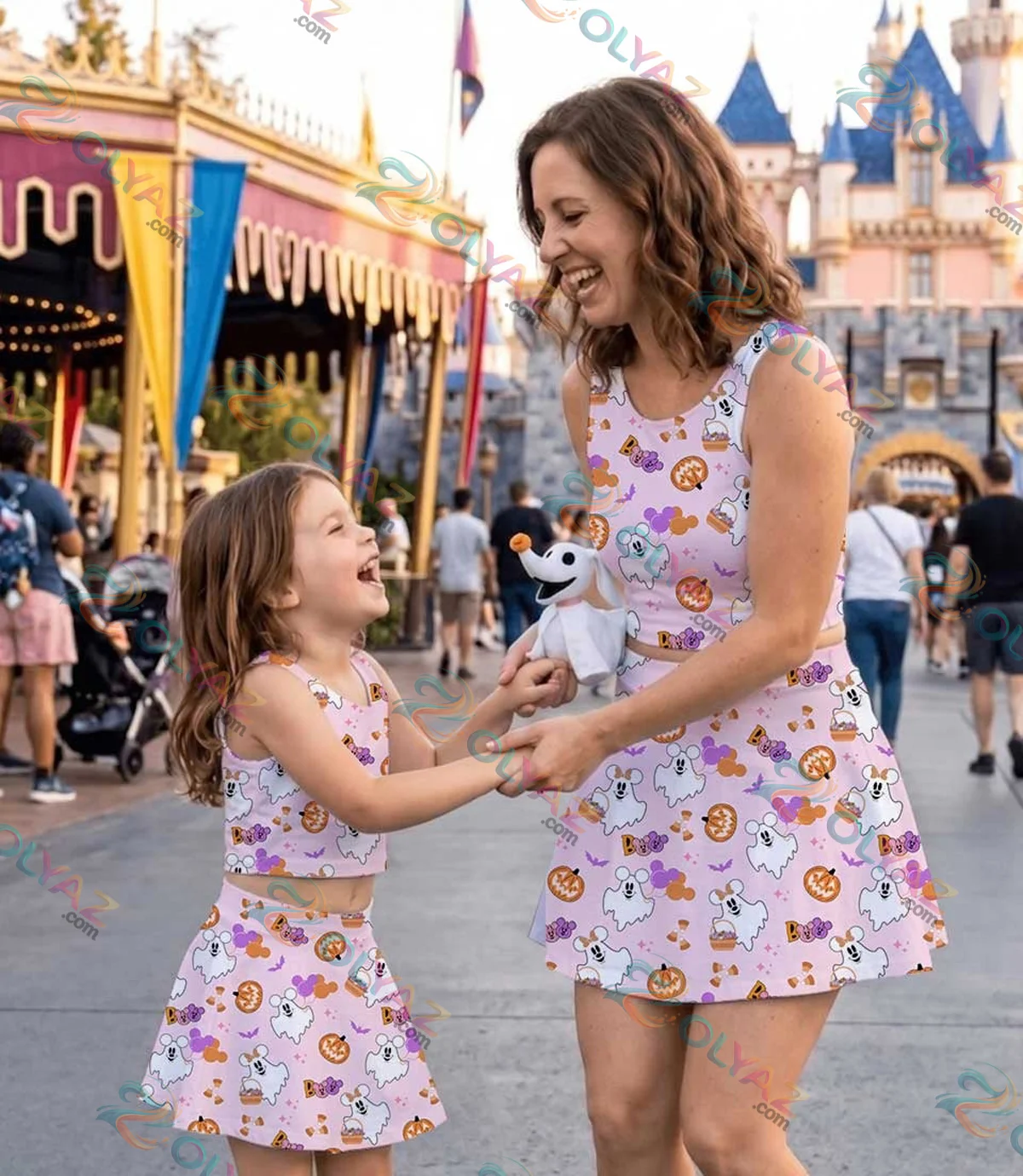 Disney Halloween Mickey Ghost Pumpkin Dress Set Disney Halloween Mickey Ghost Pumpkin Dress Set