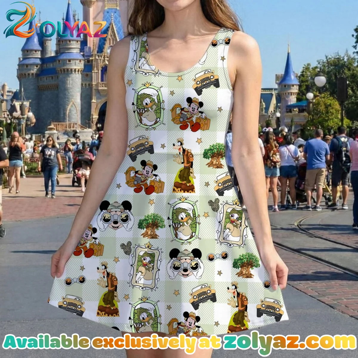Disney Mickey And Friends Skater Dress (Design 2) Disney Mickey And Friends Skater Dress (Design 2)