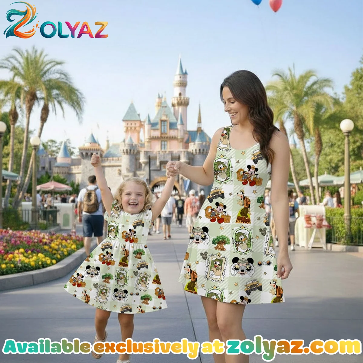 Disney Mickey And Friends Skater Dress (Design 2) Disney Mickey And Friends Skater Dress (Design 2)