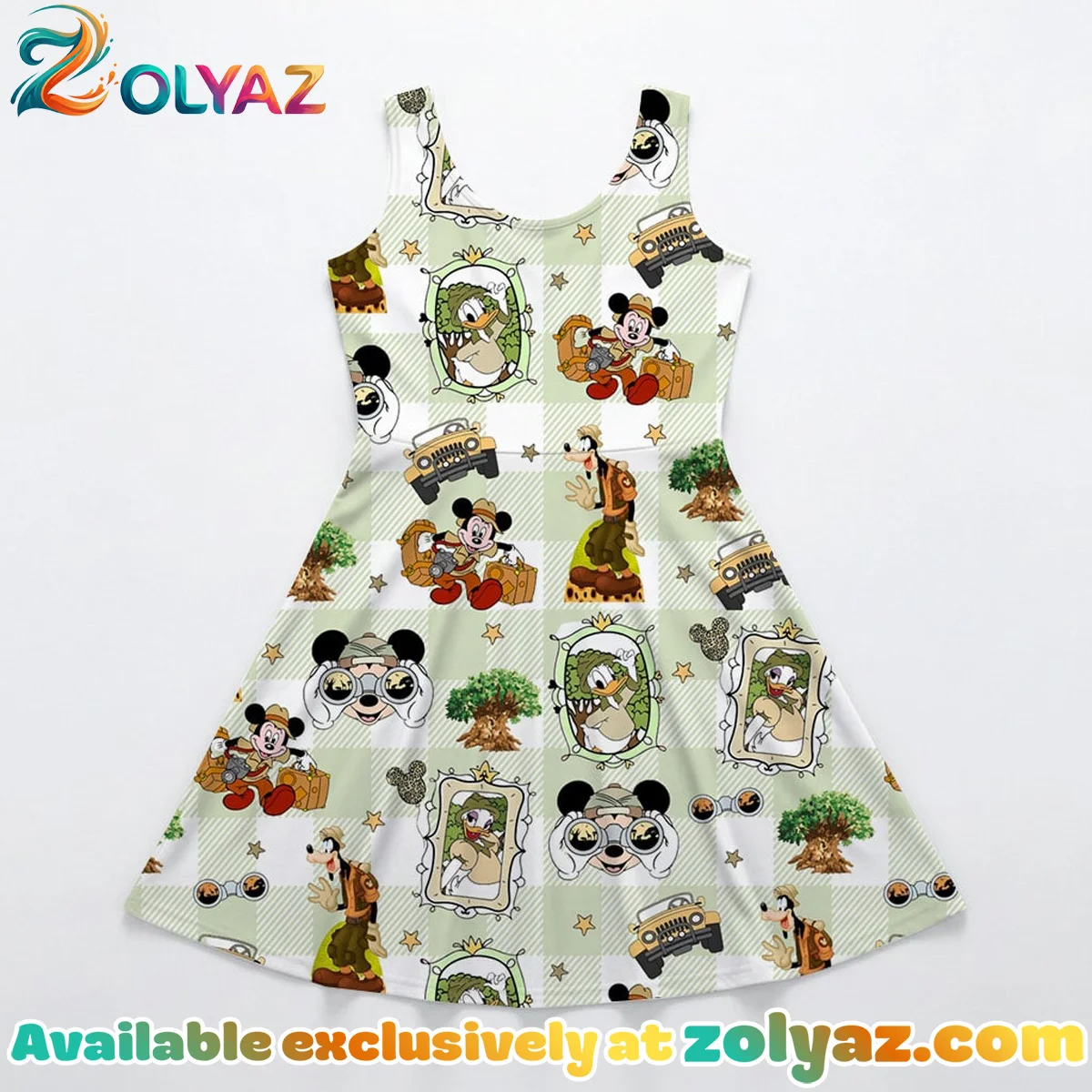 Disney Mickey And Friends Skater Dress (Design 2) Disney Mickey And Friends Skater Dress (Design 2)