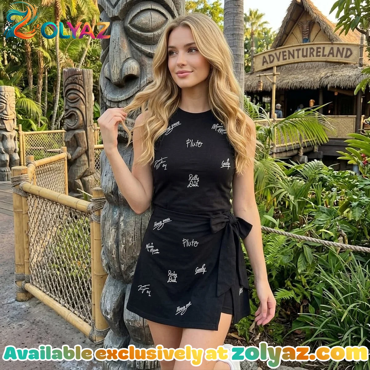 Disney Mickey And Friends Signature Wrap Athletic Dress - Tennis Dress Skirt, Women Disney Mickey And Friends Signature Wrap Athletic Dress - Tennis Dress Skirt, Women