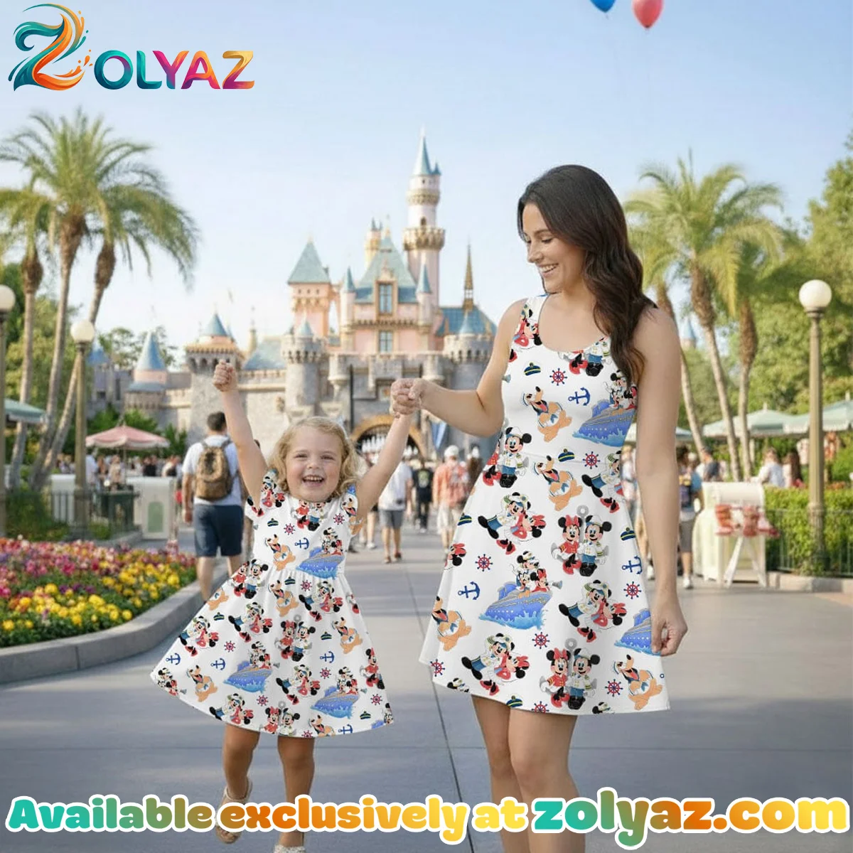 Disney Mickey And Minnie Sailing Skater Dress Disney Mickey And Minnie Sailing Skater Dress