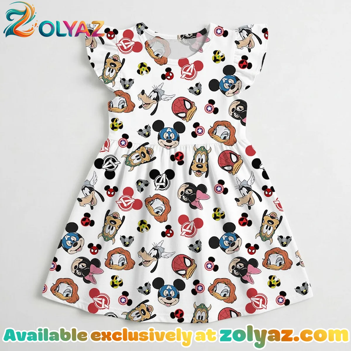 Disney Mickey Avengers Skater Dress Disney Mickey Avengers Skater Dress